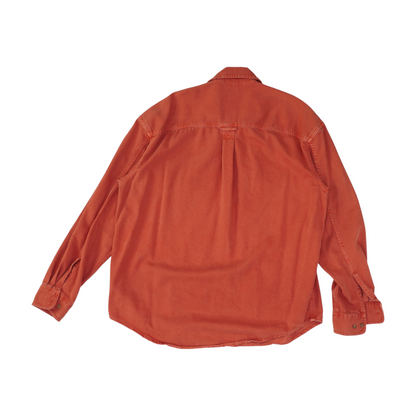 Red Solid Outdoor Button Down