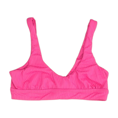 Pink Striped Swim Top