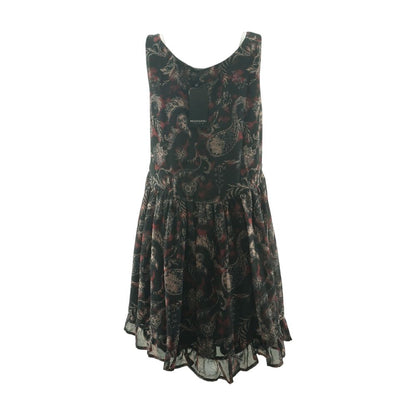 Black Graphic Mini Dress