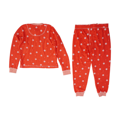 Red Graphic Pajama Set