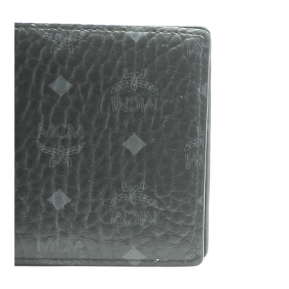 Black Bifold Wallet in Visetos Original
