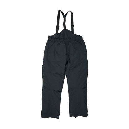 Black Solid Overalls