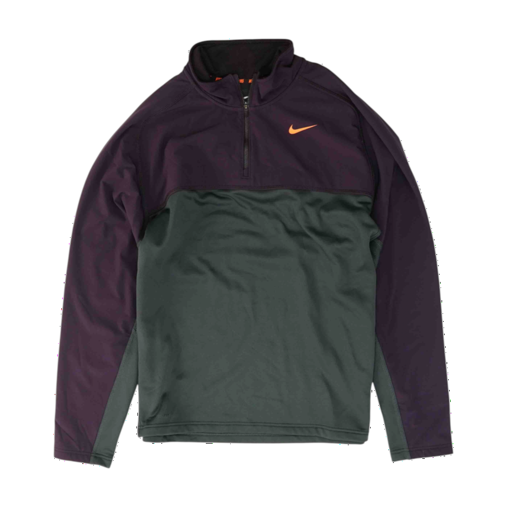 Gray Color Block 1/4 Zip Pullover