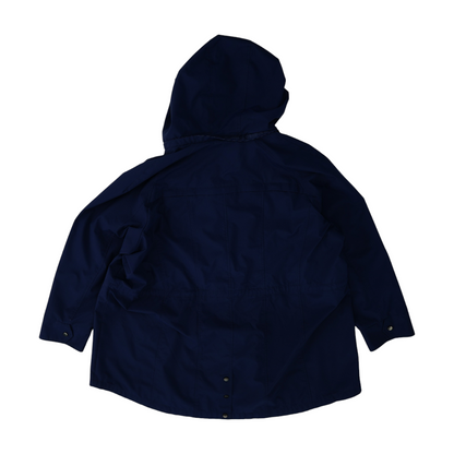 Navy Solid Rain Jacket