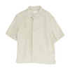 Tan Solid Short Sleeve Button Down