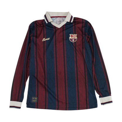 Navy FC Barcelona Striped Active T-Shirt