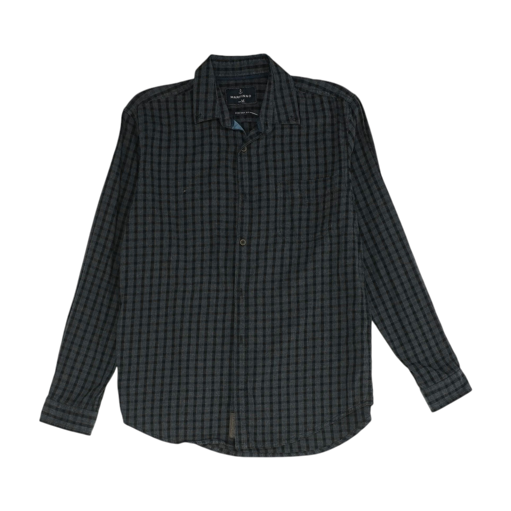 Charcoal Check Long Sleeve Button Down