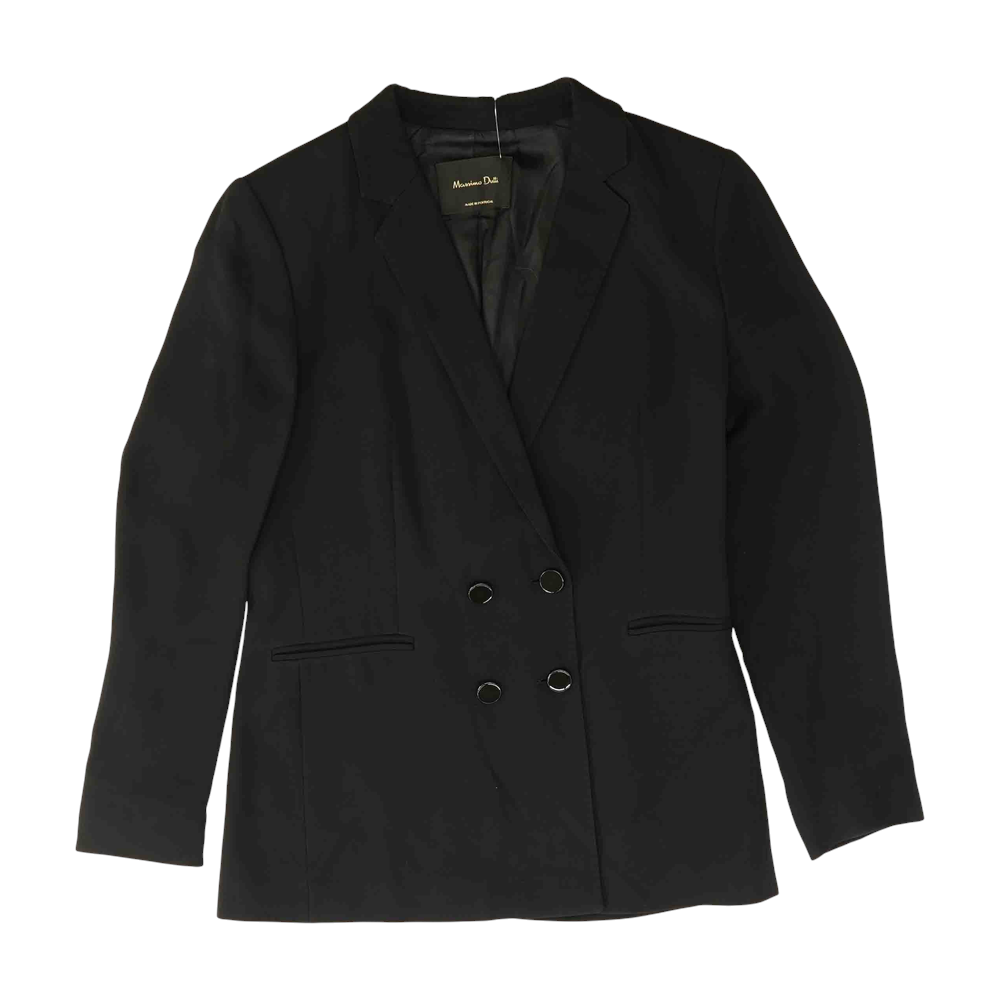 Black Solid Blazer