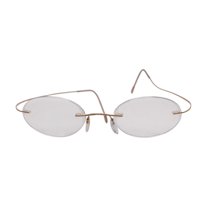 Gold Oval Prescription Eyewear