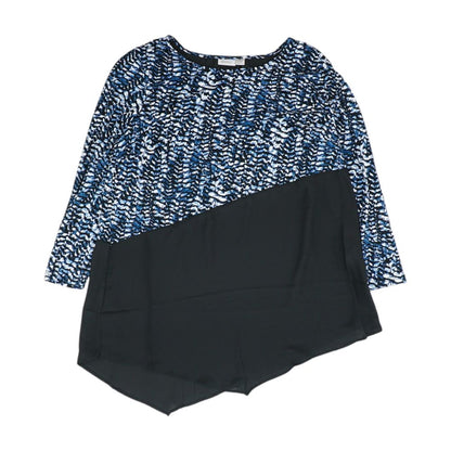 Blue Graphic Blouse