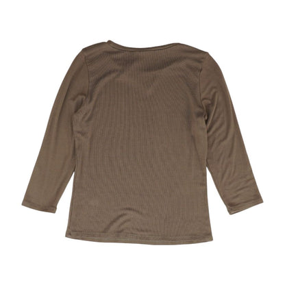 Charcoal Solid Knit Top