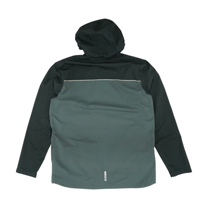 Gray Color Block Rain Jacket