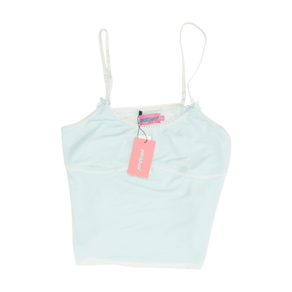 Blue Solid Pajama Top