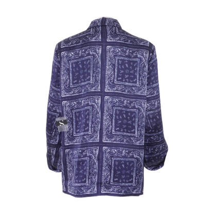 Navy Paisley Blazer