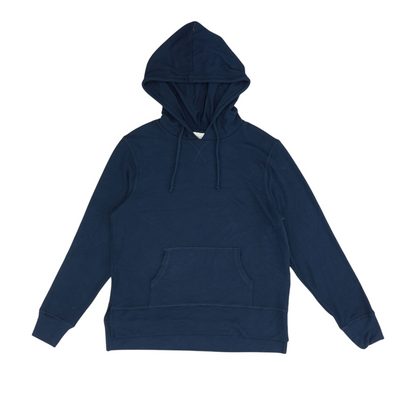 Navy Solid Hoodie Pullover