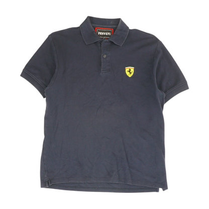 Navy Solid Short Sleeve Polo