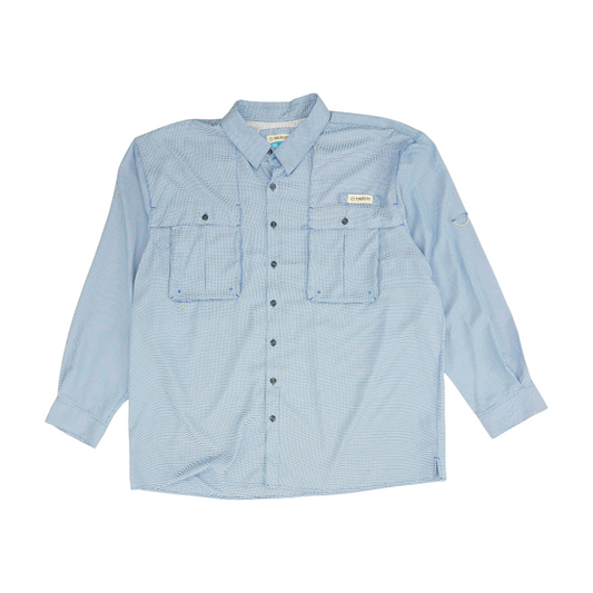 Blue Check Outdoor Button Down