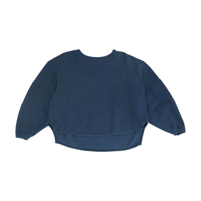 Navy Solid Sweatshirt Pullover