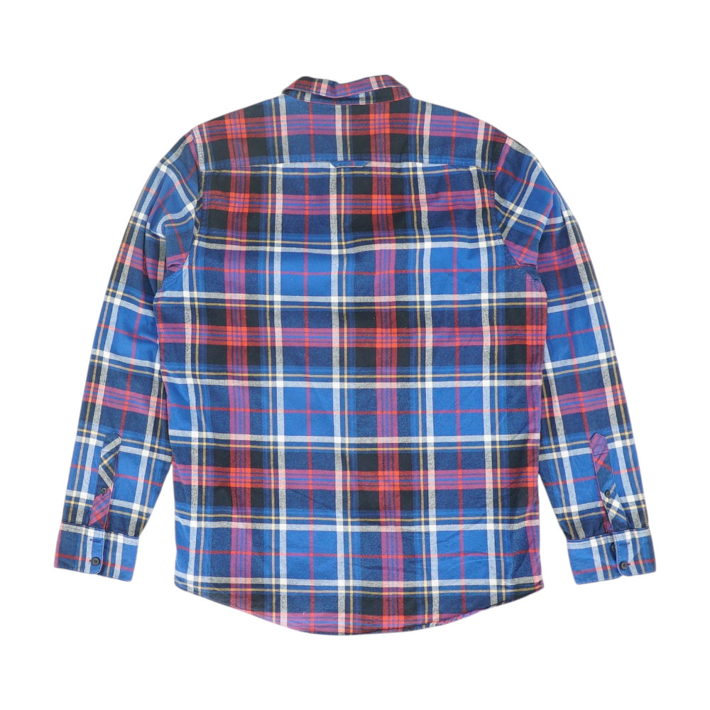 Blue Plaid Flannel Button Down