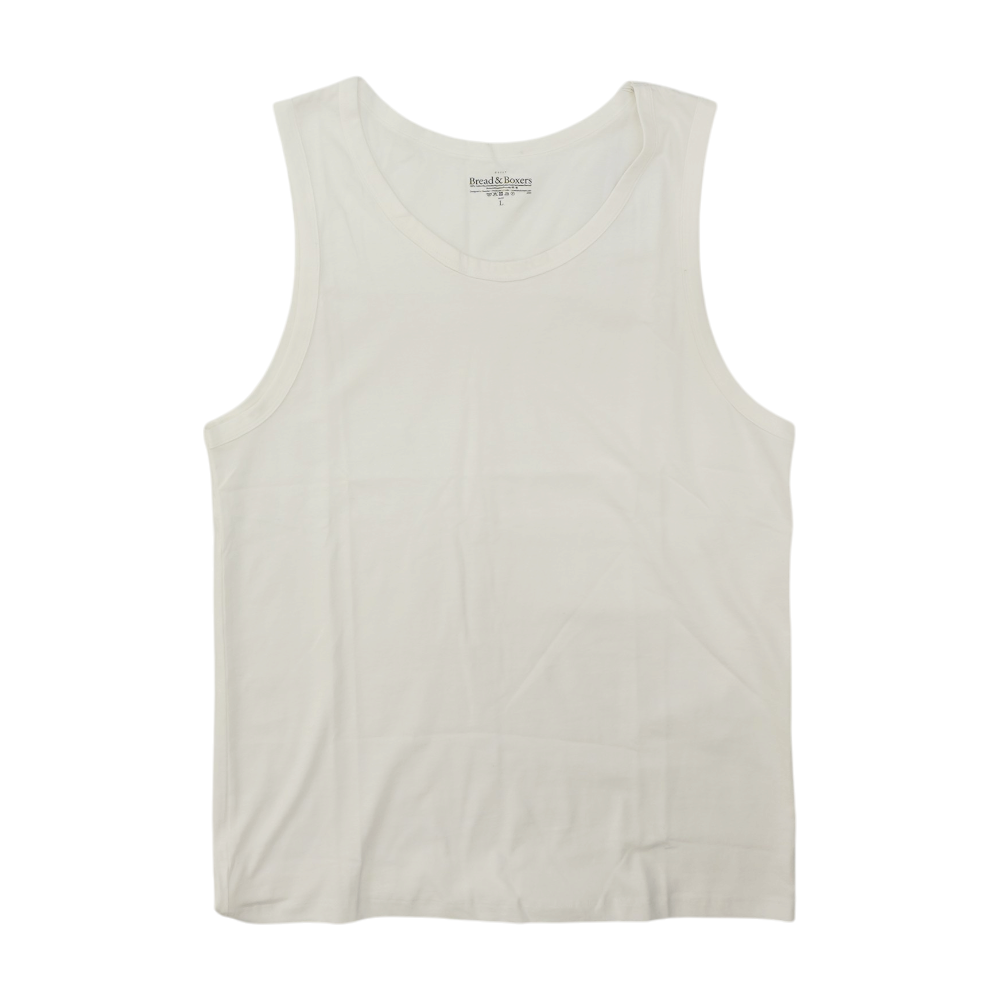 White Solid Casual Tank