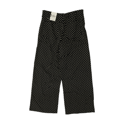 Black Polka Dot Wide Leg Pants