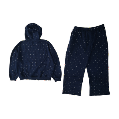 Navy Plus Polka Dot Active Set