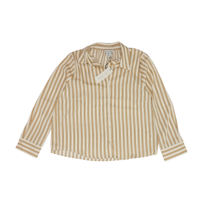 Tan Striped Button Down