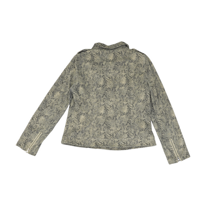 Gray Animal Print Jacket