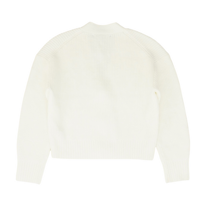 White Cardigan Sweater