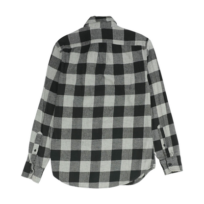 Black Plaid Flannel Button Down