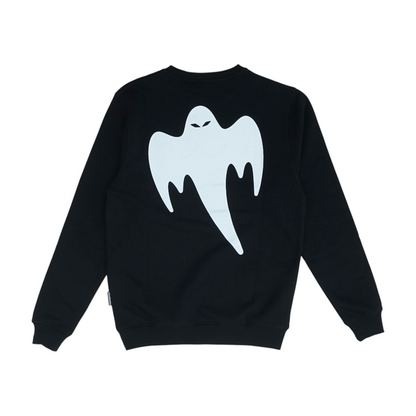 Black Solid Sweatshirt Pullover