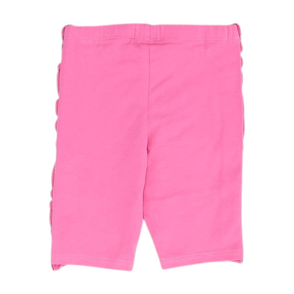 Pink Solid Knit Shorts