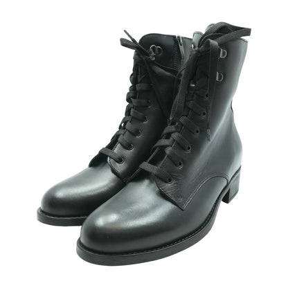 Black Palmina Lace Up Boots