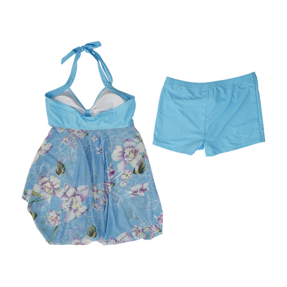 Blue Maternity Floral Two-Piece