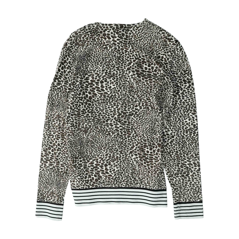 Beige Animal Print Blouse