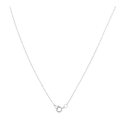 1/6 ctw 14K White Gold Diamond Pendant Necklace