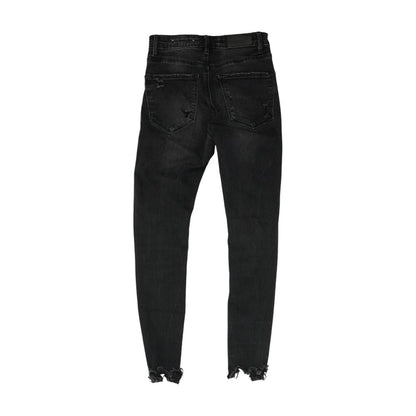 Black High Rise Skinny Leg Jeans