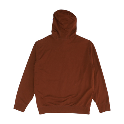 Brown Solid Hoodie Pullover