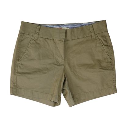 Khaki Solid Chino Shorts