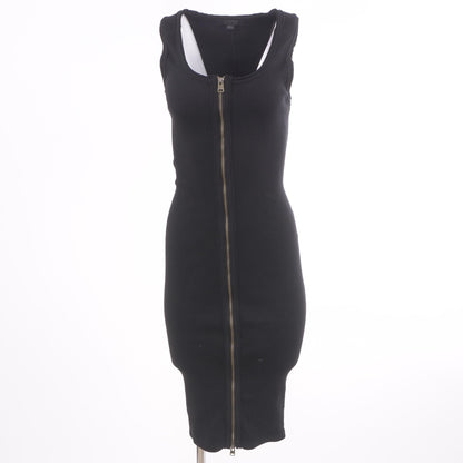 Black Solid Maxi Dress