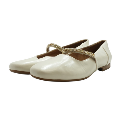 Ivory Slip-On Flats