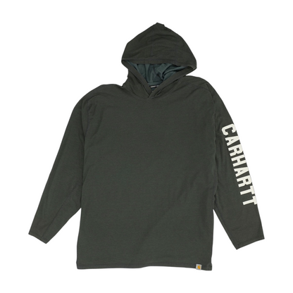 Gray Solid Hoodie Pullover