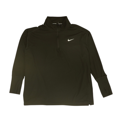 Black Solid 1/4 Zip Pullover
