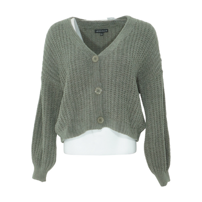Green Cardigan Sweater