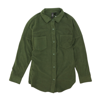 Green Button Down