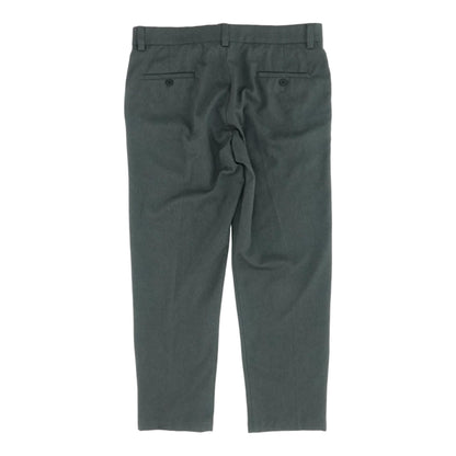 Gray Solid Dress Pants