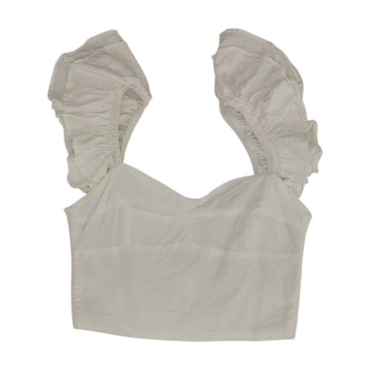 White Solid Knit Top