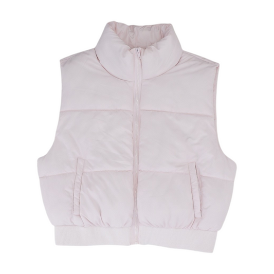 Pink Solid Active Vest
