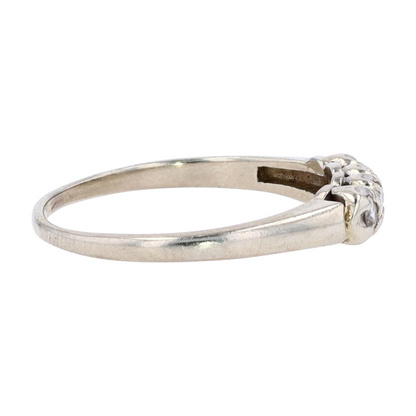 1/5 ctw 14K White Gold Diamond Band Ring