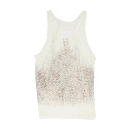 White Abstract Blouse